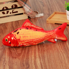 Fish Shape Cat Toy Interactive Gifts Fish Catnip Toys Stuffed Pillow Doll Simulation