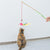 Cat Teaser Kitten  Interactive Toy Rod with Bell and Feather Products For pet Cat