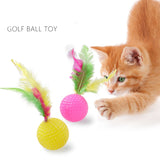 Cat Golf Ball with Feather pillow