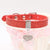 Pet Pu Leather Collar Pet Puppy Cat Shiny Bright Crystal Diamond Heart