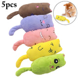 Safety Teeth Grinding Catnip Toys Funny Interactive Plush Cat Toy