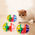 Toys Hollow Out Round Pet Colorful Playing Ball Toys With Small