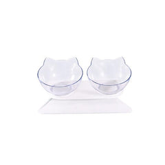 New Non-Slip Cat Bowls Double Bowls With Raised Stand Pet Food&Water Bowls For Cats