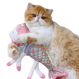 Catnip Cat Toy Cat Chewing Fish Shape Doll Teeth Grinding Cushion Pet