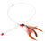 Cat Teaser Retractable Cat Stick Replaceable Feather Head Wand Toys for Cat