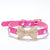 Rhinestone Bling Crystal Bow PU Leather Pet Collar Puppy Cats Necklace Dog Harness