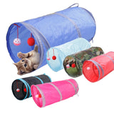 6 Color Funny Pet Cat Tunnel 2 Holes Play Tubes Balls Collapsible Crinkle Kitten Toys