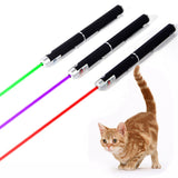 Cat Chaser Laser Toys Interactive 5mW 532nm Green Red Purple Laser Pen LED Light Training