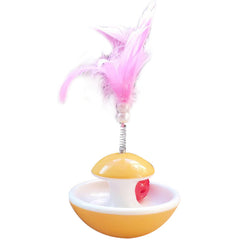 Cat Kitten Toy Rolling Scratching Ball Funny Kitten Play Dolls Tumbler Ball