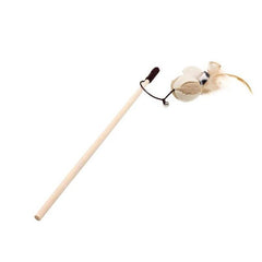 New Popular Pet Cat Toy Cartoon Fish Mouse  Feather Cute Design Bird Feather Plush Pet Toy Cat Stick Interaction Play Pet Toys